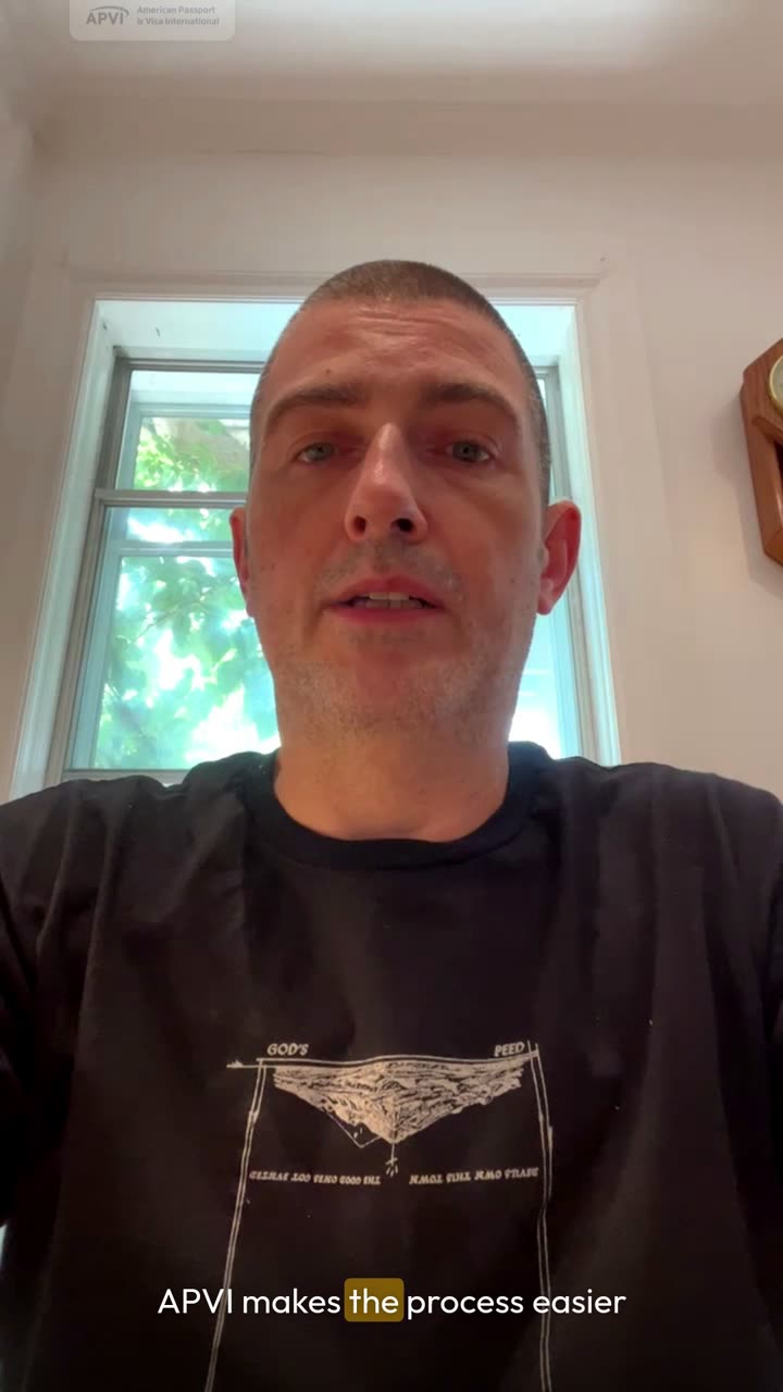 Video testimonial from an APVI passport customer